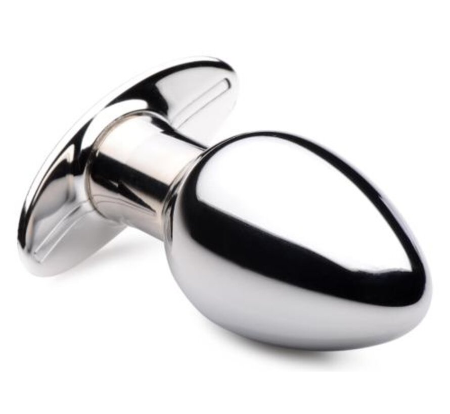 Chrome Blast Oplaadbare Buttplug Met Afstandsbediening - Groot