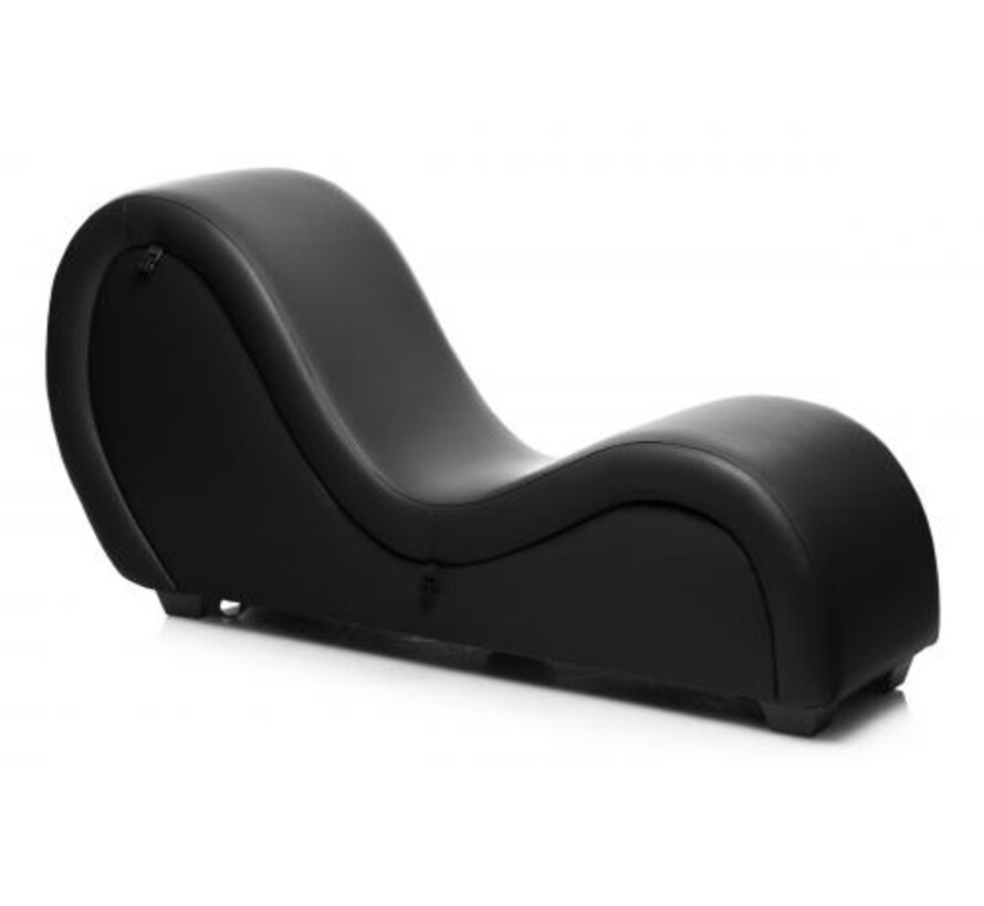 Kinky Seks Sofa Met Boeien en Positie Kussens - Zwart