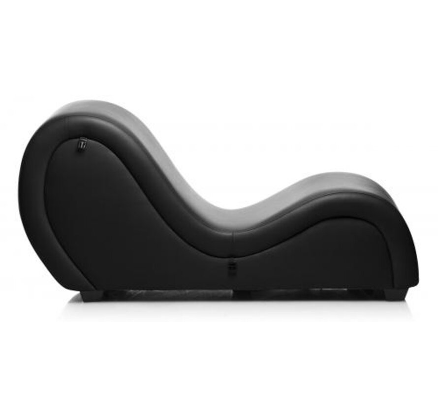 Kinky Seks Sofa Met Boeien en Positie Kussens - Zwart