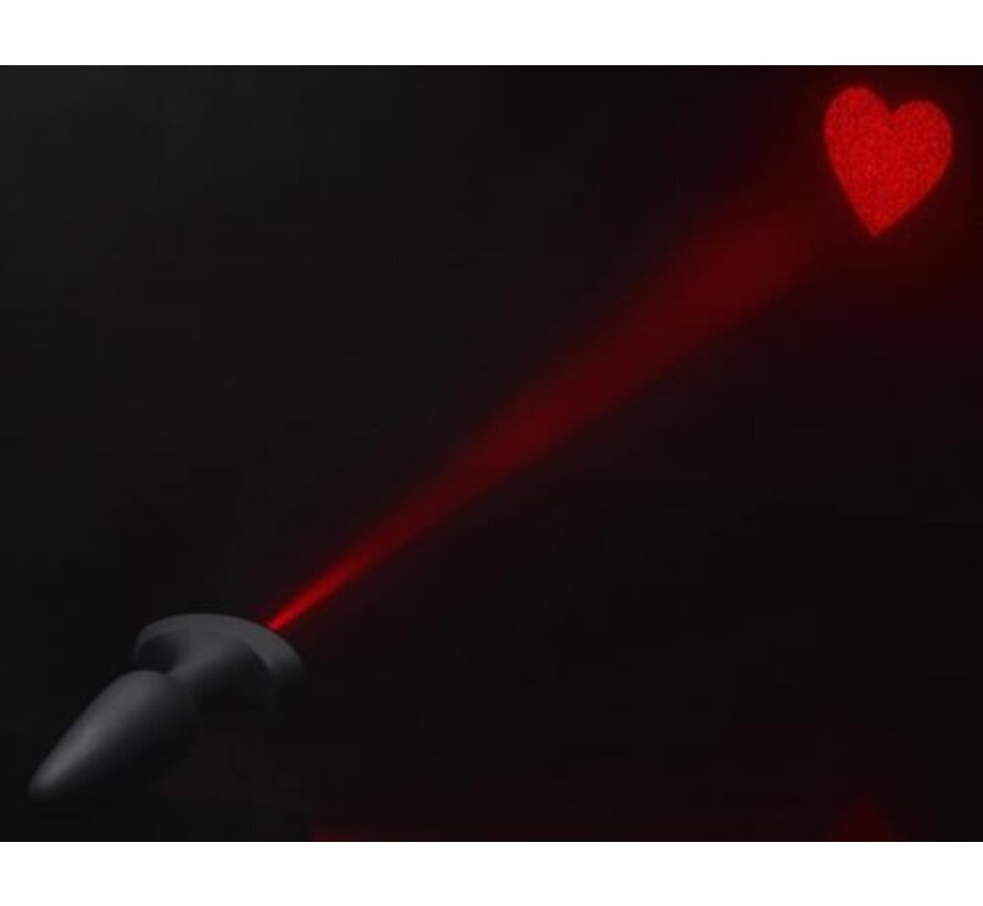 Laser Heart Siliconen Anaal Plug - Medium