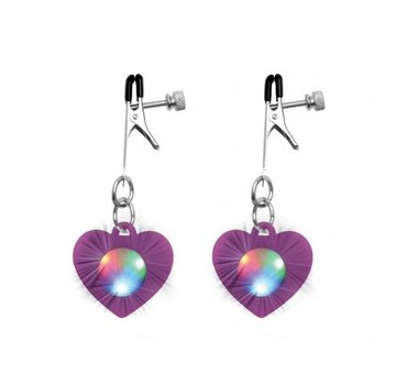 Charmed Charmed - Heart Verstelbare Tepelklemmen Met LED Verlichting