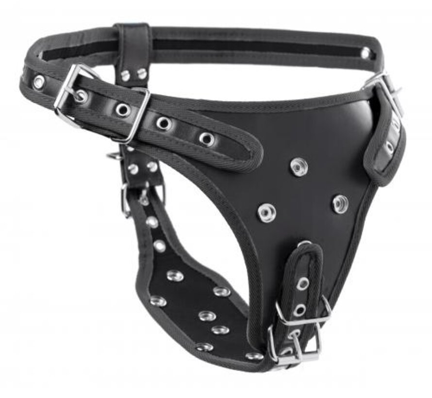 Double Penetration Strap On Harnas - Zwart