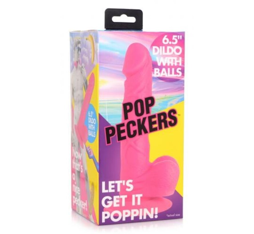 Poppin Dildo 16,5 cm - Roze