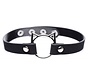 Kinky Kitty Ring Slim Choker - Zwart