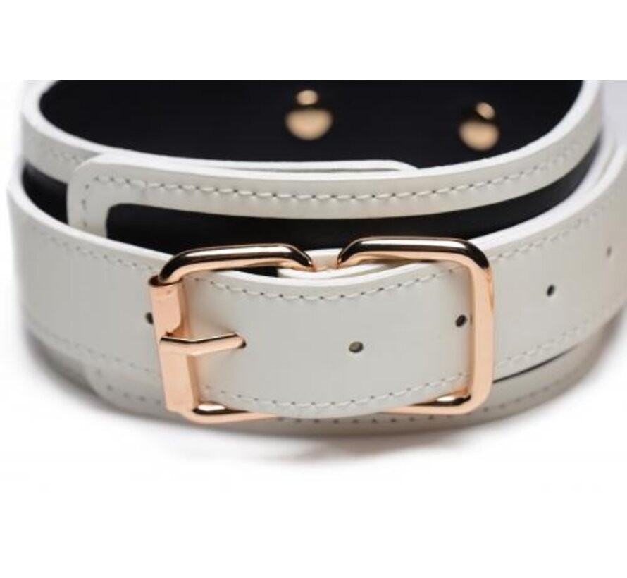 Kink in the Dark - Glow In De Dark Halsband Met Riem