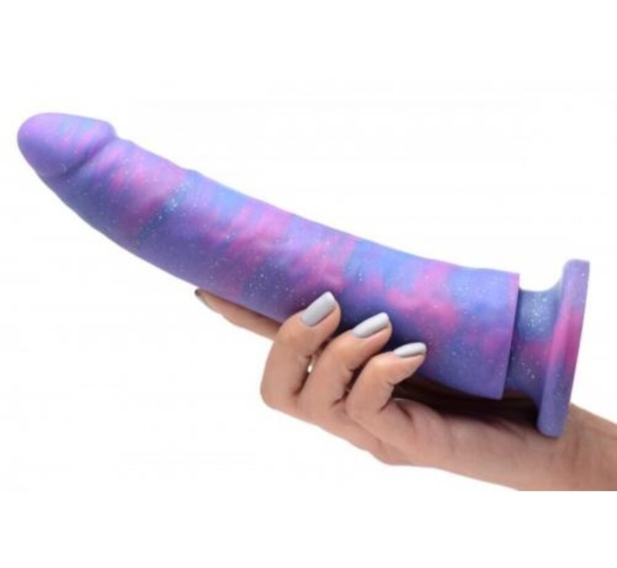 Magic Stick Siliconen Dildo Met Glitters - 24 cm