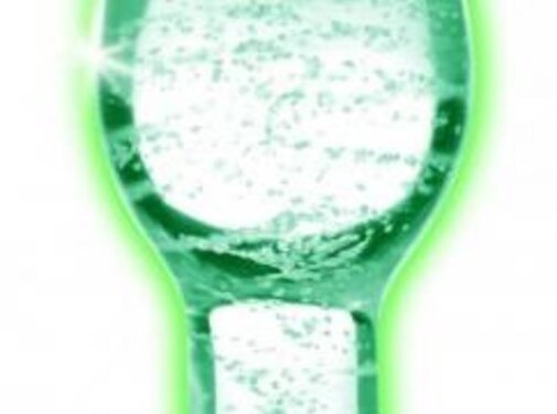 Booty Sparks Glow-in-the-Dark Anaalplug Van Glas - Medium