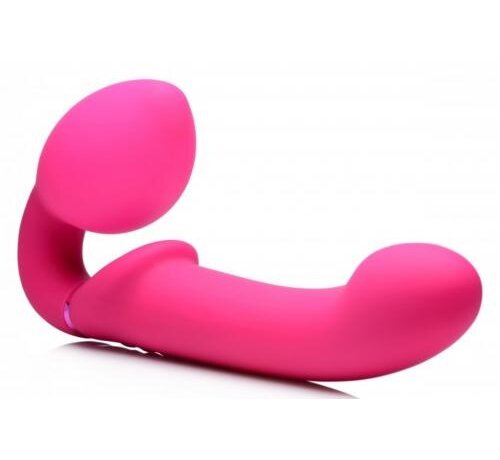 Strap U G-Pulse Vibrerende Strapless Dildo Met Afstandsbediening- Roze