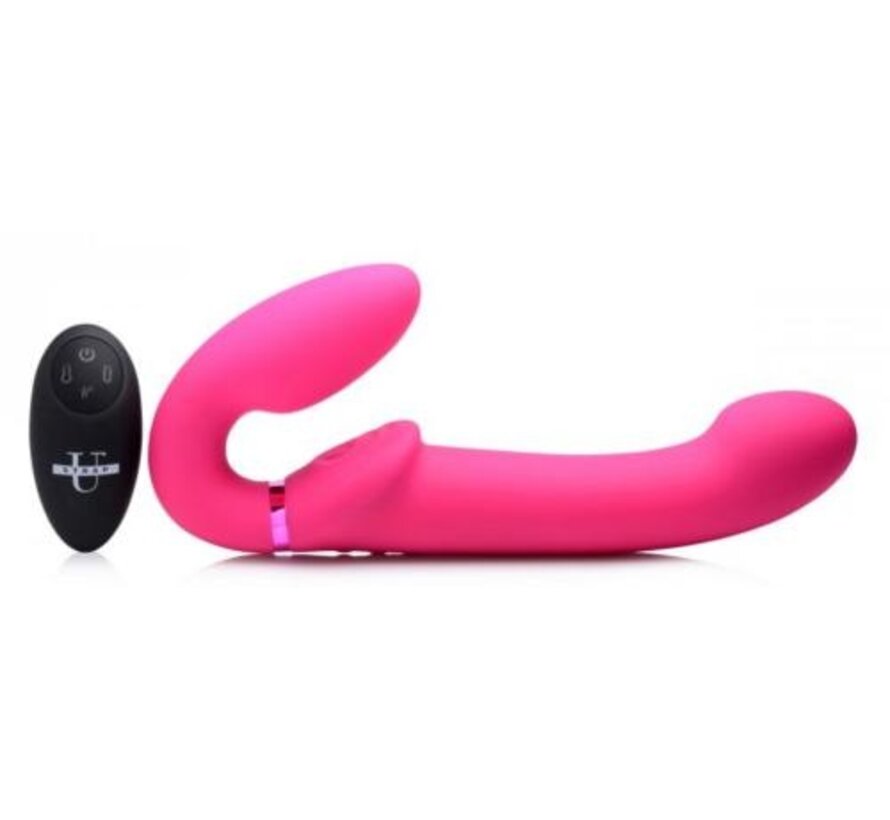 G-Pulse Vibrerende Strapless Dildo Met Afstandsbediening- Roze