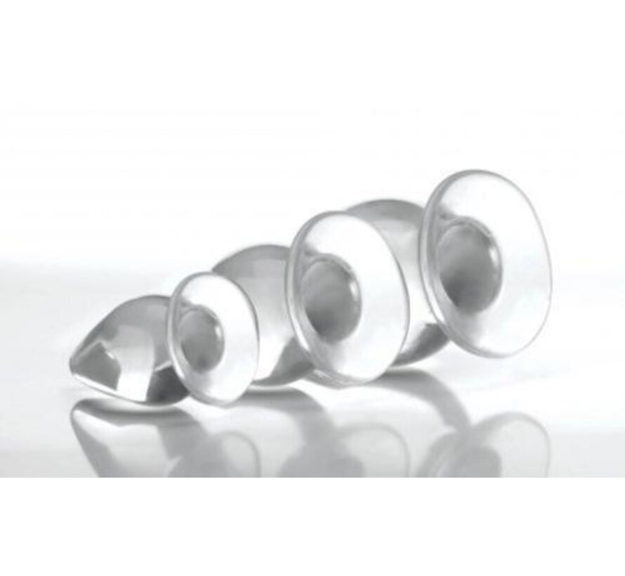 Triple Cones Anaalplug Set van 3 - Transparant