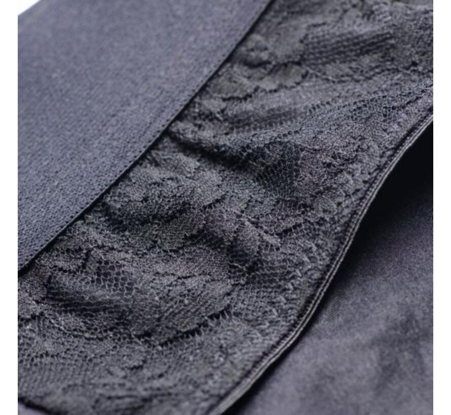 Envy Kanten Strap-On Harnas Met Dildo - Zwart