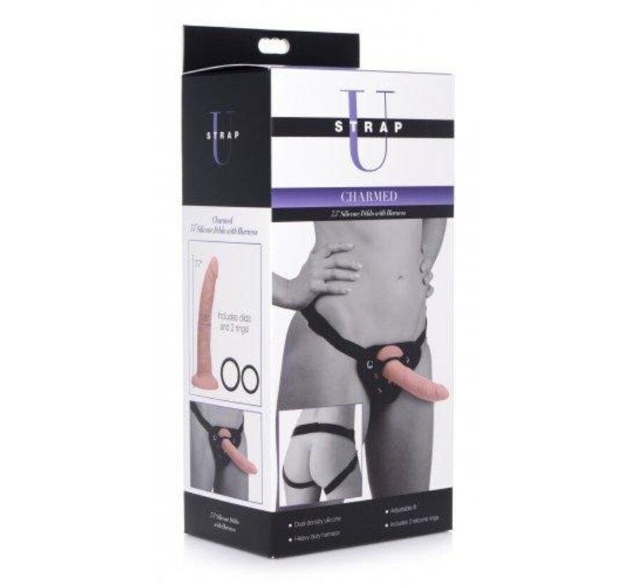 Realistische Dildo Met Harnas - 19.5 cm.