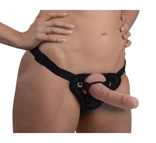 Strap U Seducer Siliconen Dildo Met Harnas