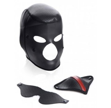 Master Series Scorpion Hood Met Afneembare Blinddoek En Mondmasker