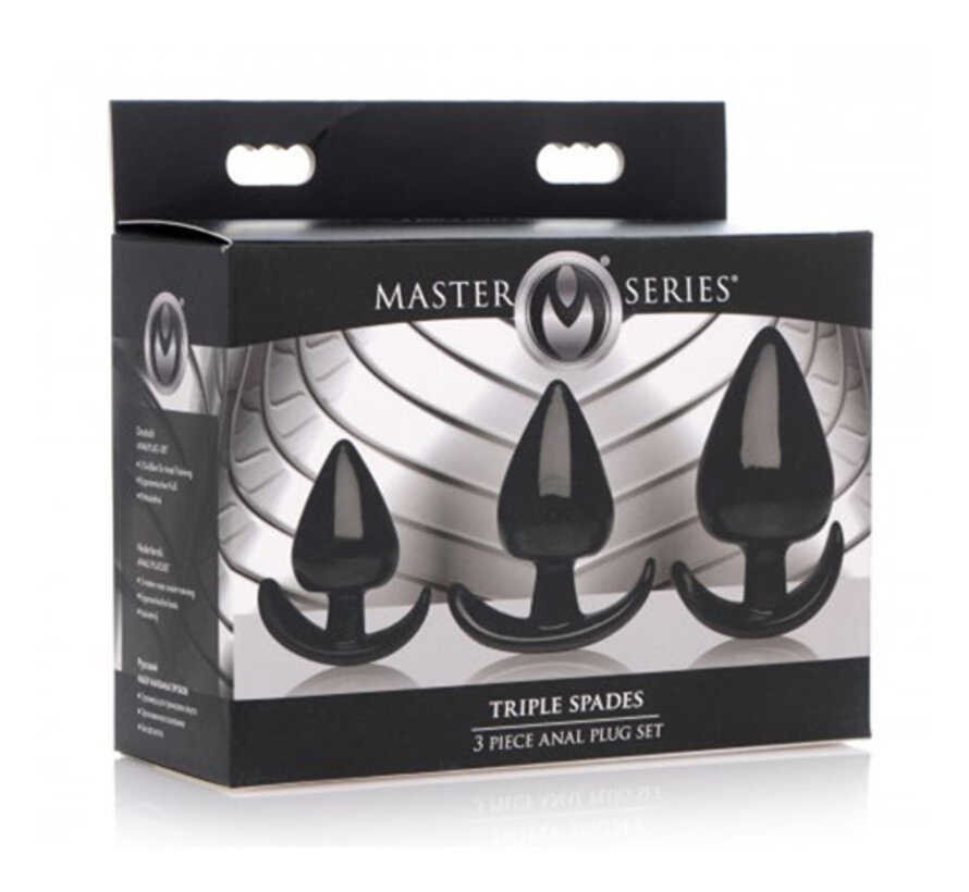 Triple Spades Driedelige Buttplug Set