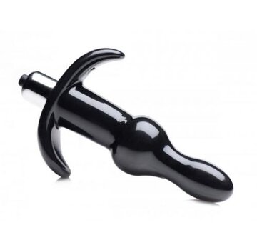 Frisky Bubbling Vibrerende Anaalplug Met Ribbels - Zwart