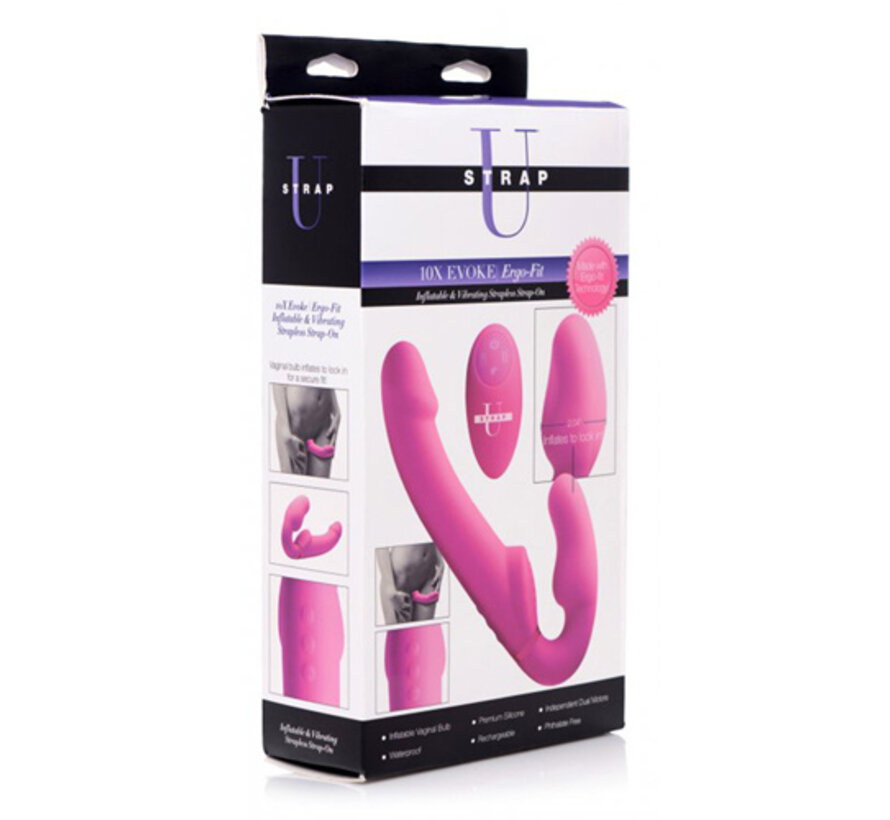 Opblaasbare Strapless Strap-on met Afstandsbediening