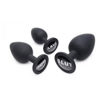 Master Series Dirty Words Buttplug Set