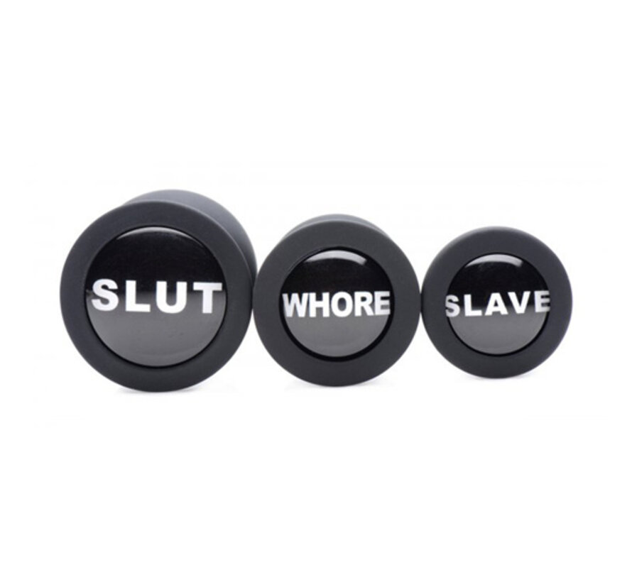 Dirty Words Buttplug Set