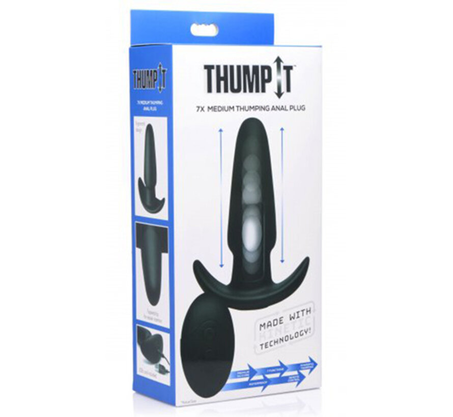 Thump-It Stotende Buttplug - Medium