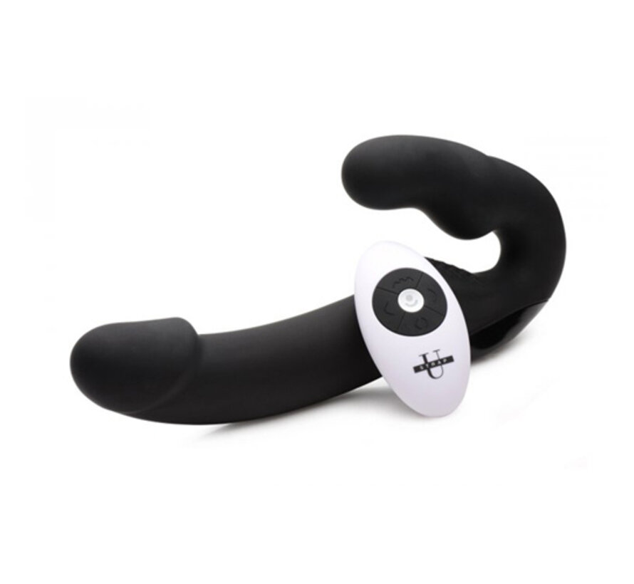 Urge Strapless Strap-On Vibrator - Zwart