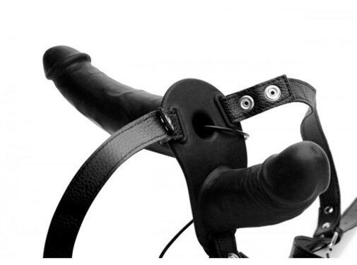 Strap U Power Pegger Dubbele Strap-On Vibrator