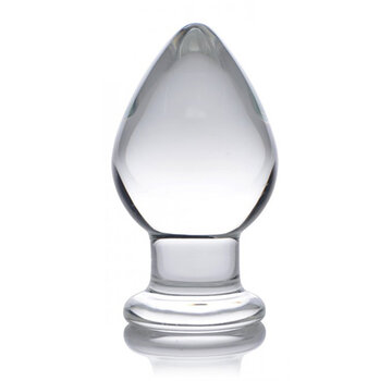 Prisms Erotic Glass Molten - XL Glazen Buttplug