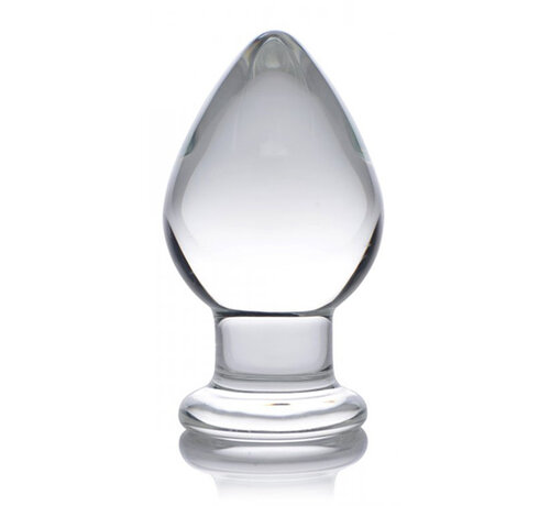 Prisms Erotic Glass Molten - XL Glazen Buttplug