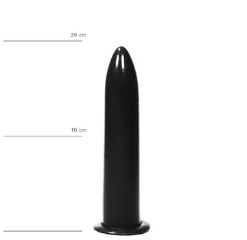 All Black Dildo 20 cm - Zwart