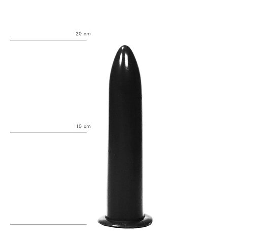 All Black Dildo 20 cm - Zwart