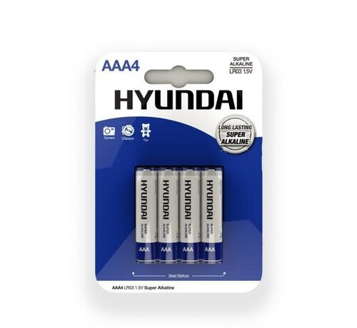 Hyundai Panasonic Batterijen AAA - 4 Stuks