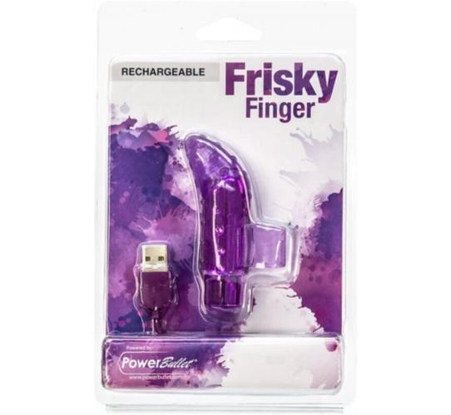 Frisky Finger Bullet Vibrator - Paars