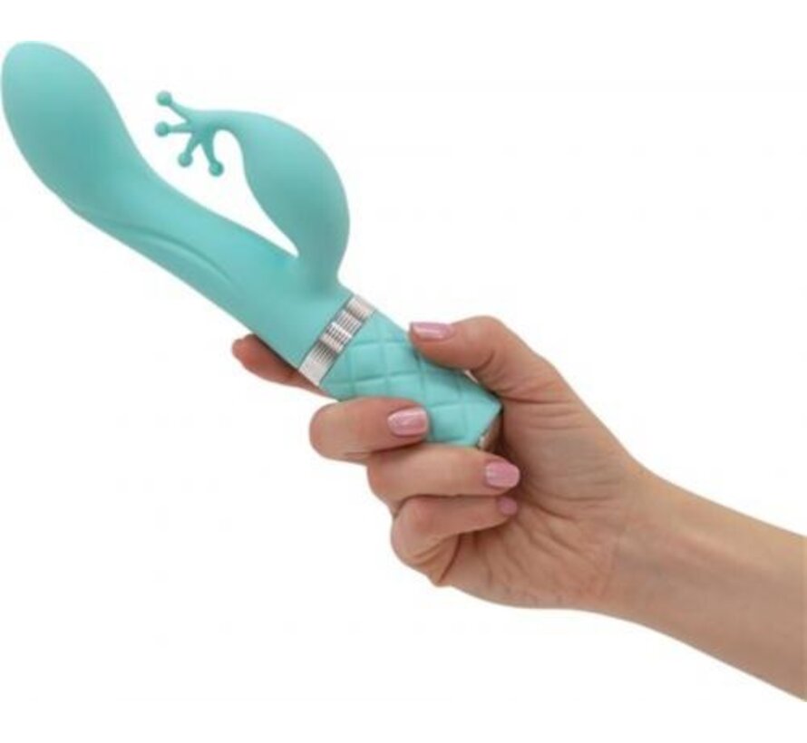 Pillow Talk - Kinky Rabbit & G-Spot Vibrator - Teal