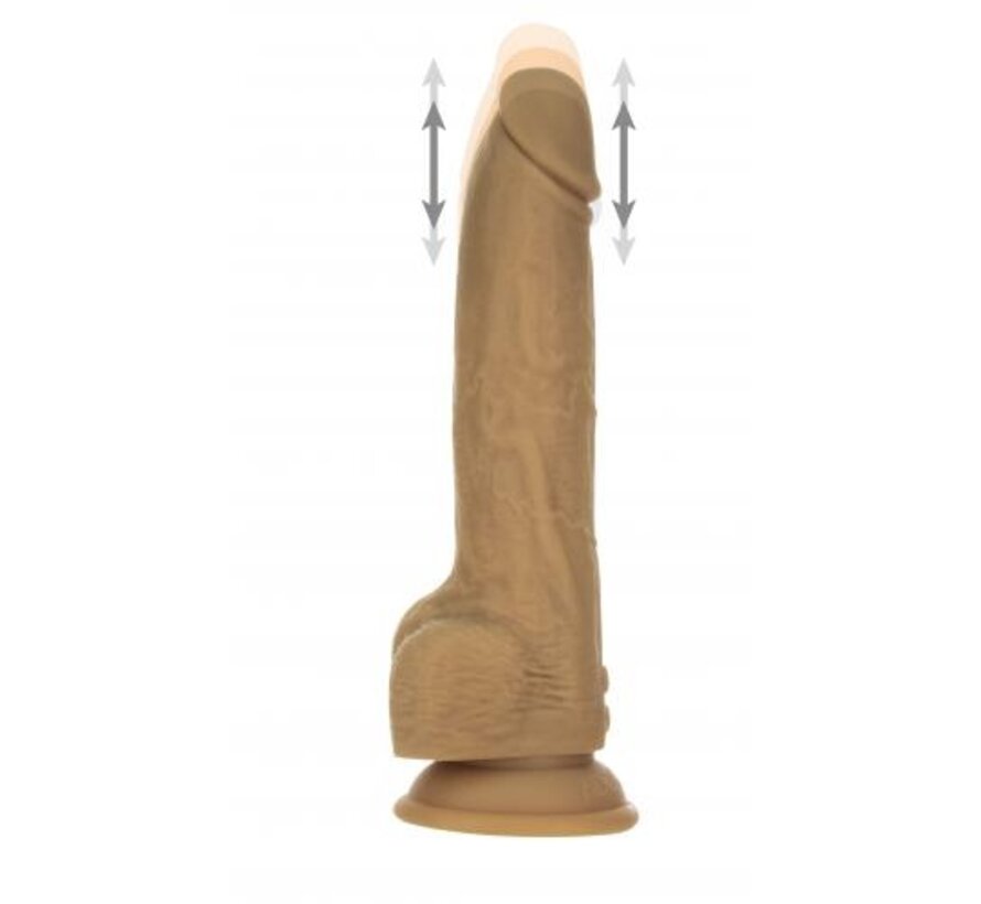 Naked Addiction - Realistische Stotende Dildo met Afstandsbediening - 23 cm