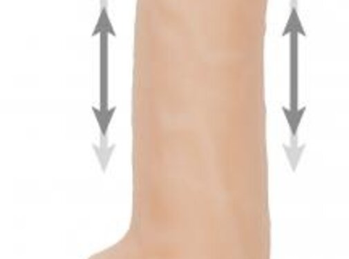 Naked Addiction Naked Addiction - Realistische Stotende Dildo met Afstandsbediening - 23 cm