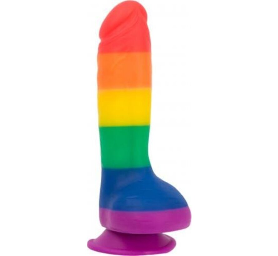 Addiction - Justin Rainbow Siliconen Dildo - 19 cm