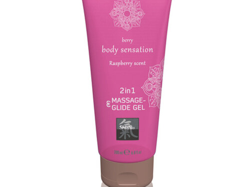Shiatsu Massage- & Glide Gel 2 in 1 - Framboos