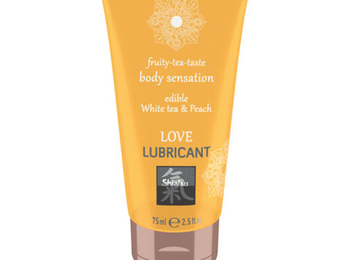 Shiatsu Love Eetbaar Glijmiddel - Witte Thee & Perzik