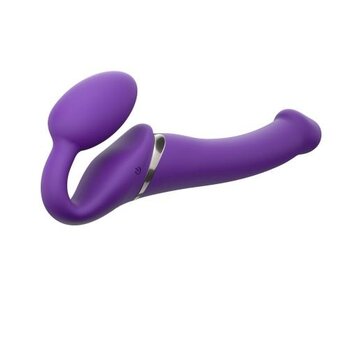 Strap-On-Me Strap On Me - Strapless Vibrerende Voorbind Dildo - Maat M - Paars