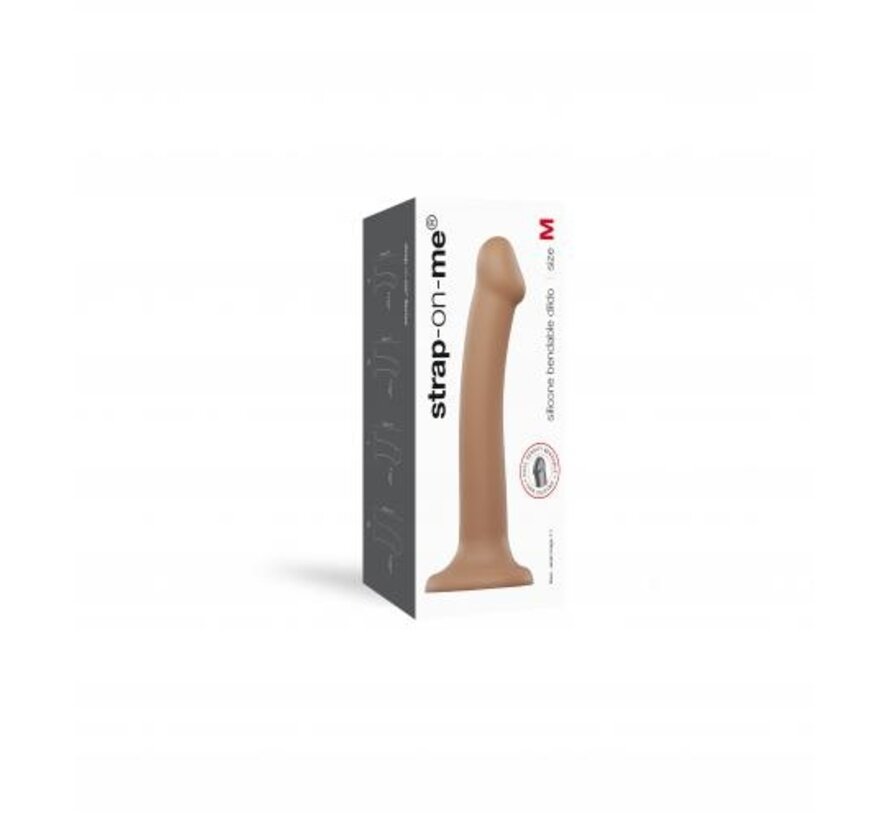 Strap On Me - Buigzame Siliconen Dildo - M