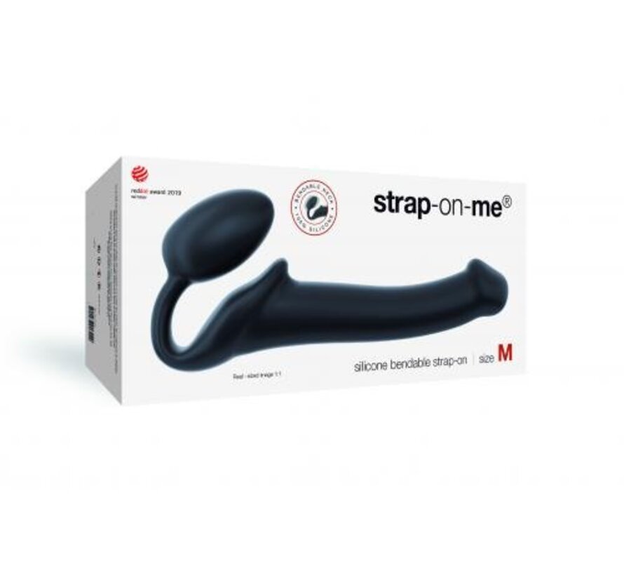 Strap On Me - Strapless Voorbind Dildo - Maat M - Zwart