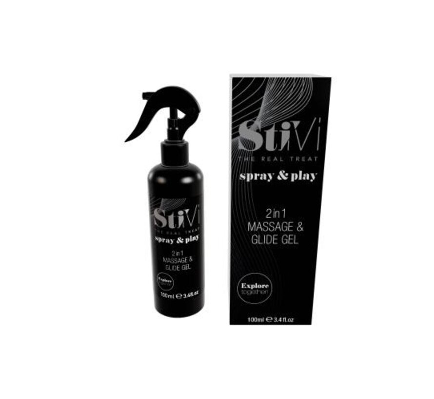 StiVi - Spray&Play 2in1 Massage & Glijmiddel - 100 ml