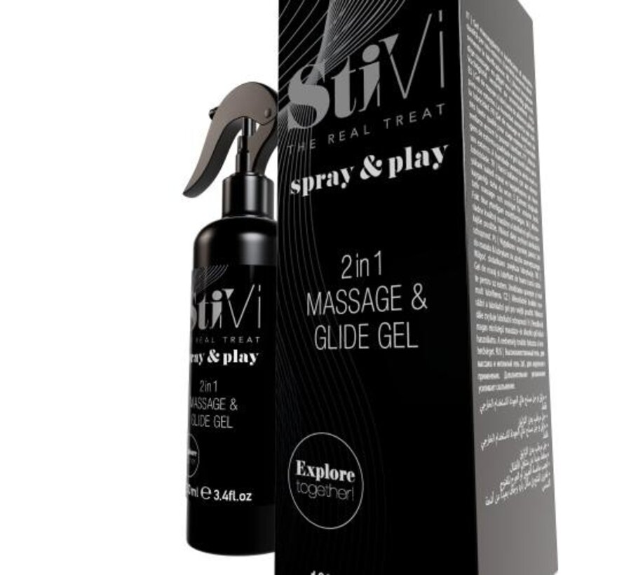 StiVi - Spray&Play 2in1 Massage & Glijmiddel - 100 ml
