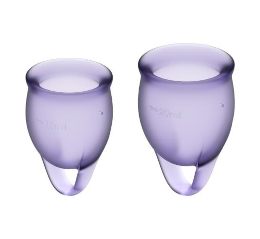 Satisfyer Feel Confident Menstruatie Cups - Lila