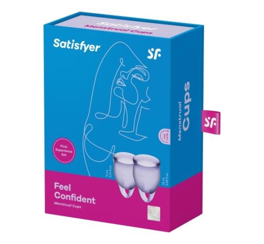 Satisfyer Feel Confident Menstruatie Cups - Lila