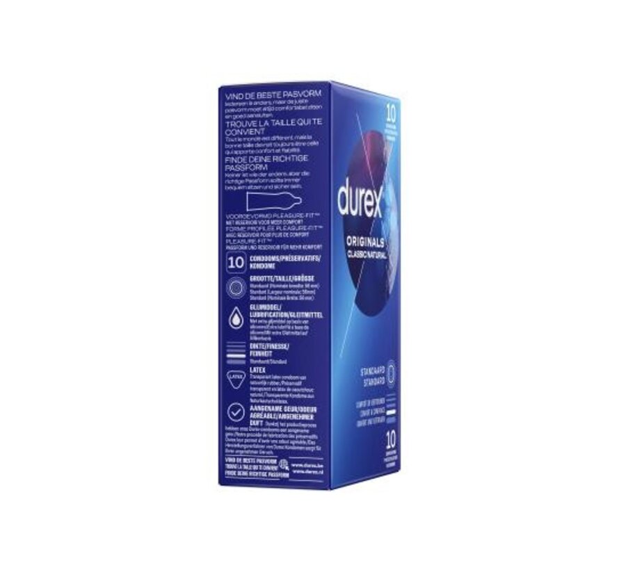 Durex Classic Natural Condooms - 10 stuks