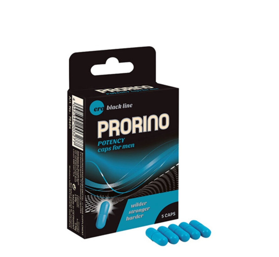 Potentie Capsules Voor Mannen - 5 stuks