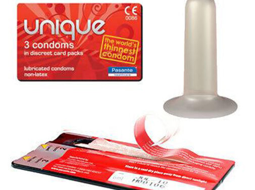Pasante Pasante Unique Latex-vrije condooms 3 stuks