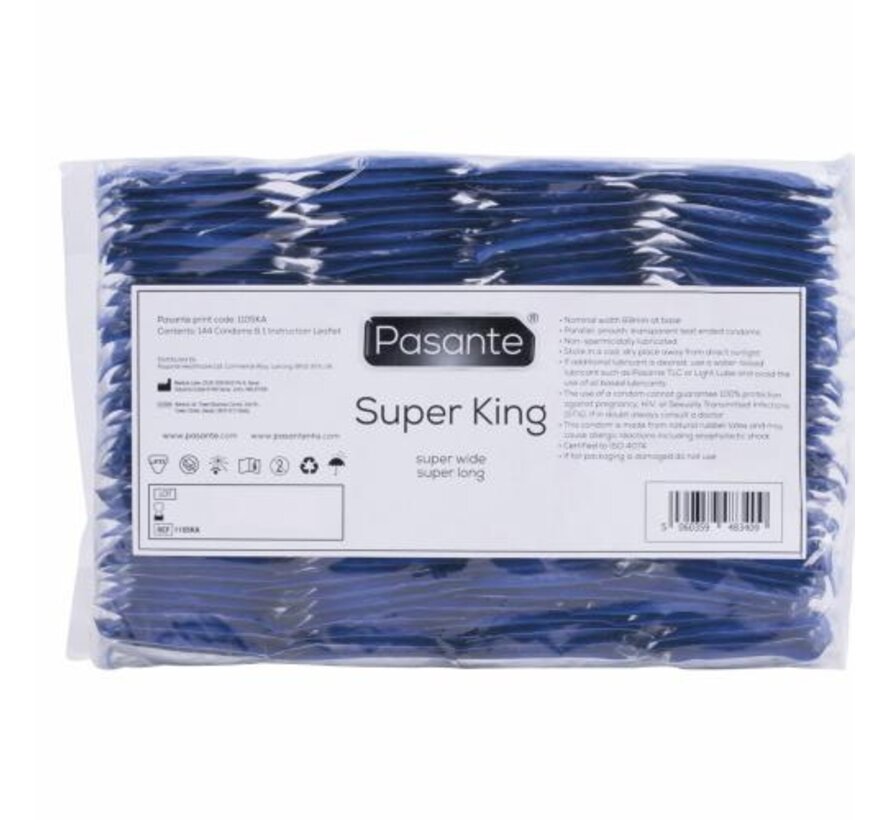 Pasante Super King Size Condooms - 144 Stuks