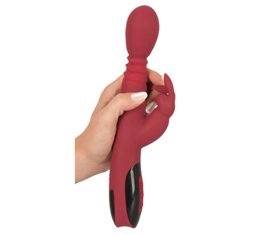 Stotende, Roterende & Verwarmende Rabbit Vibrator